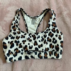 Forever 21 cheetah print sports bra